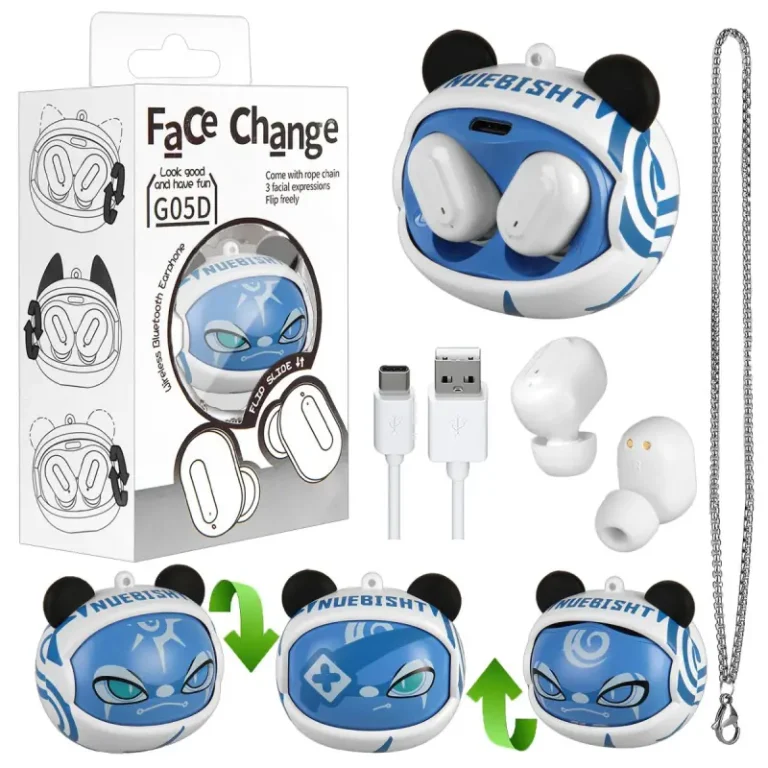 هدفون بلوتوثی مدل G05D طرح فانتزی رنگ آبی