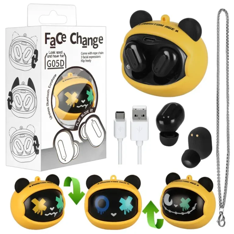 هدفون بلوتوثی مدل G05D طرح فانتزی رنگ زرد